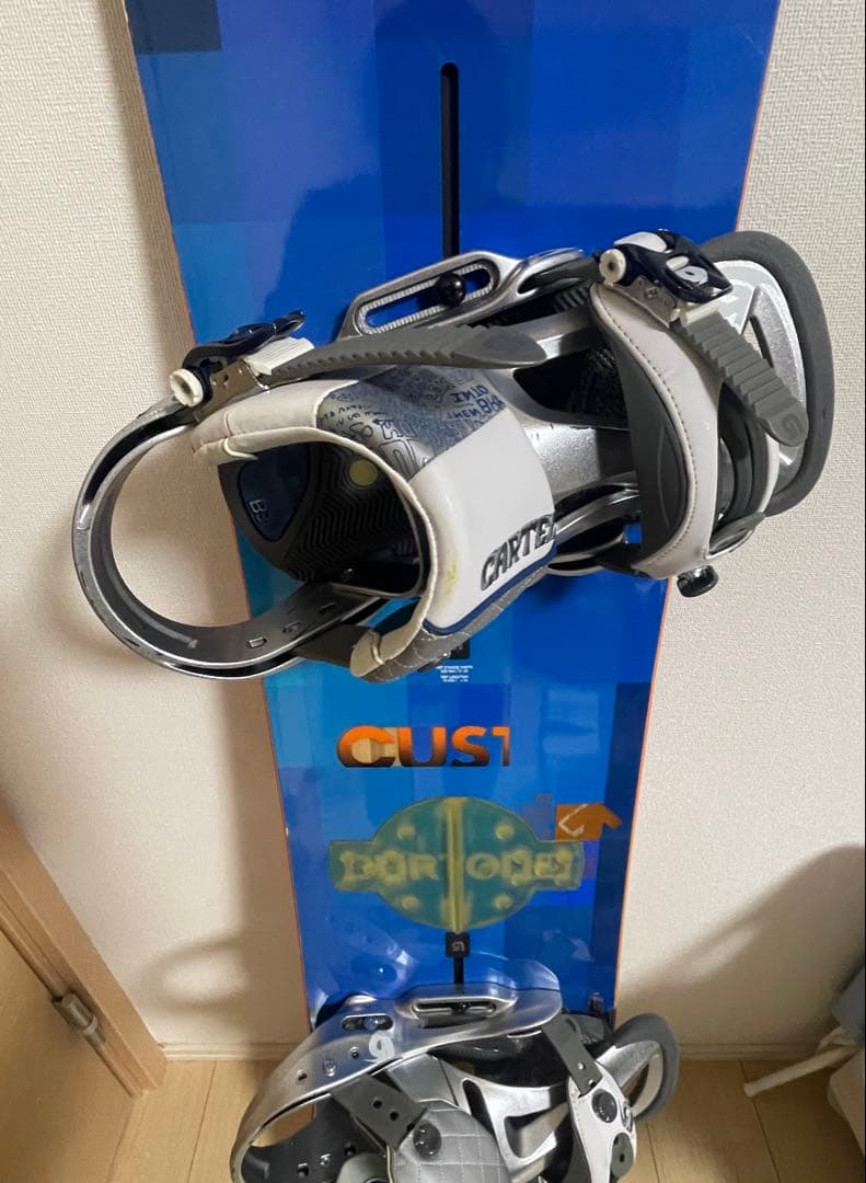 土日発送Burton スノーボード Custom156+ビンディングCartel