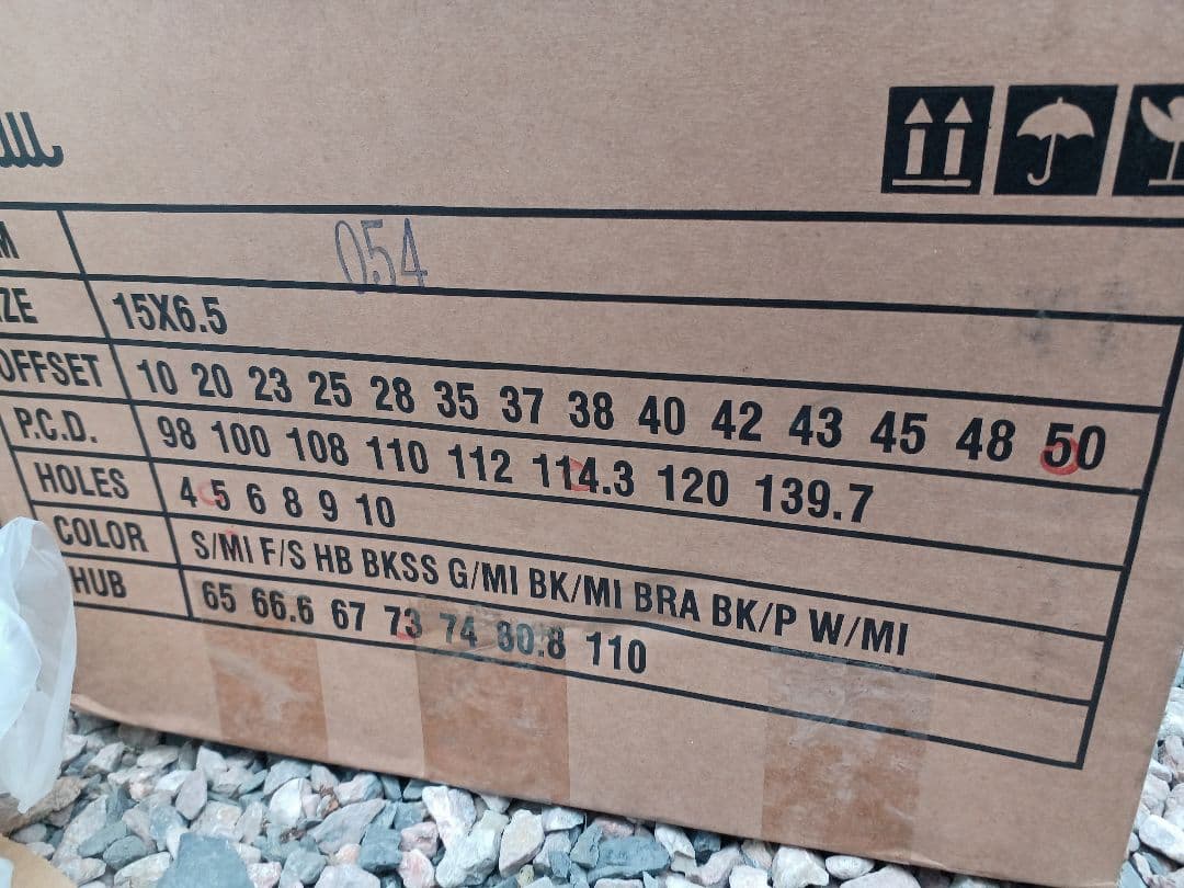 ★新品、未使用★15インチ 　ディッシュホイール　PCD114.3 5H　★