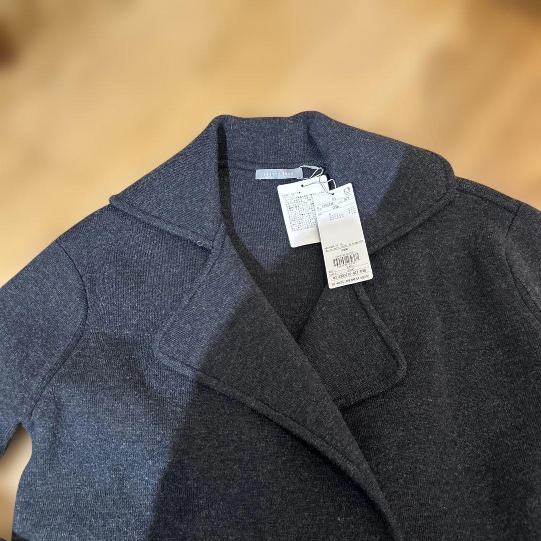 theory luxe ダークグレー ピーコート 38新品タグ付定価￥59400