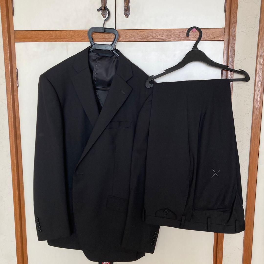 濃いダークグレースーツ上下BE6オールシーズン新品ワイシャツネクタイおまけ付