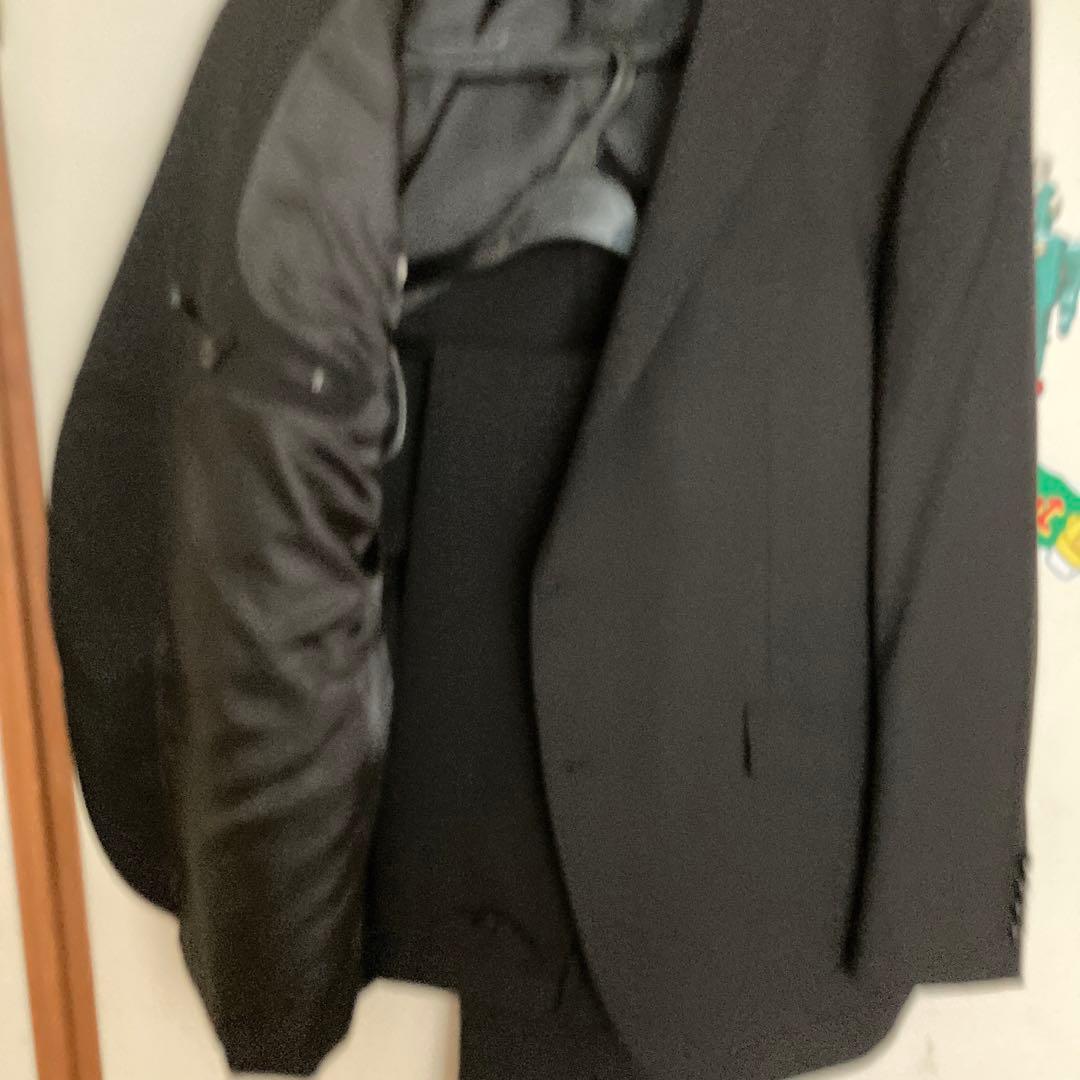 濃いダークグレースーツ上下BE6オールシーズン新品ワイシャツネクタイおまけ付