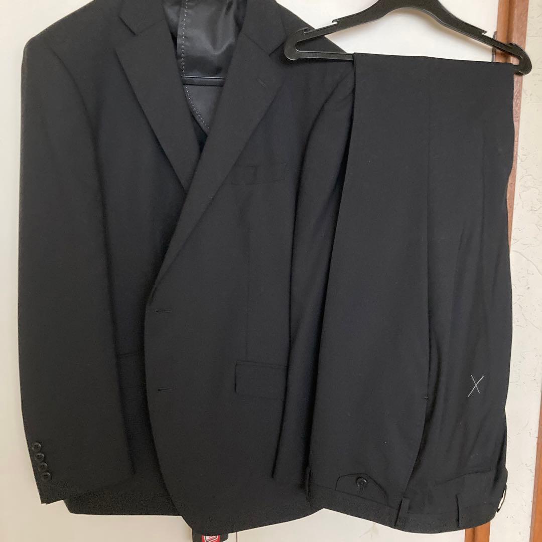 濃いダークグレースーツ上下BE6オールシーズン新品ワイシャツネクタイおまけ付