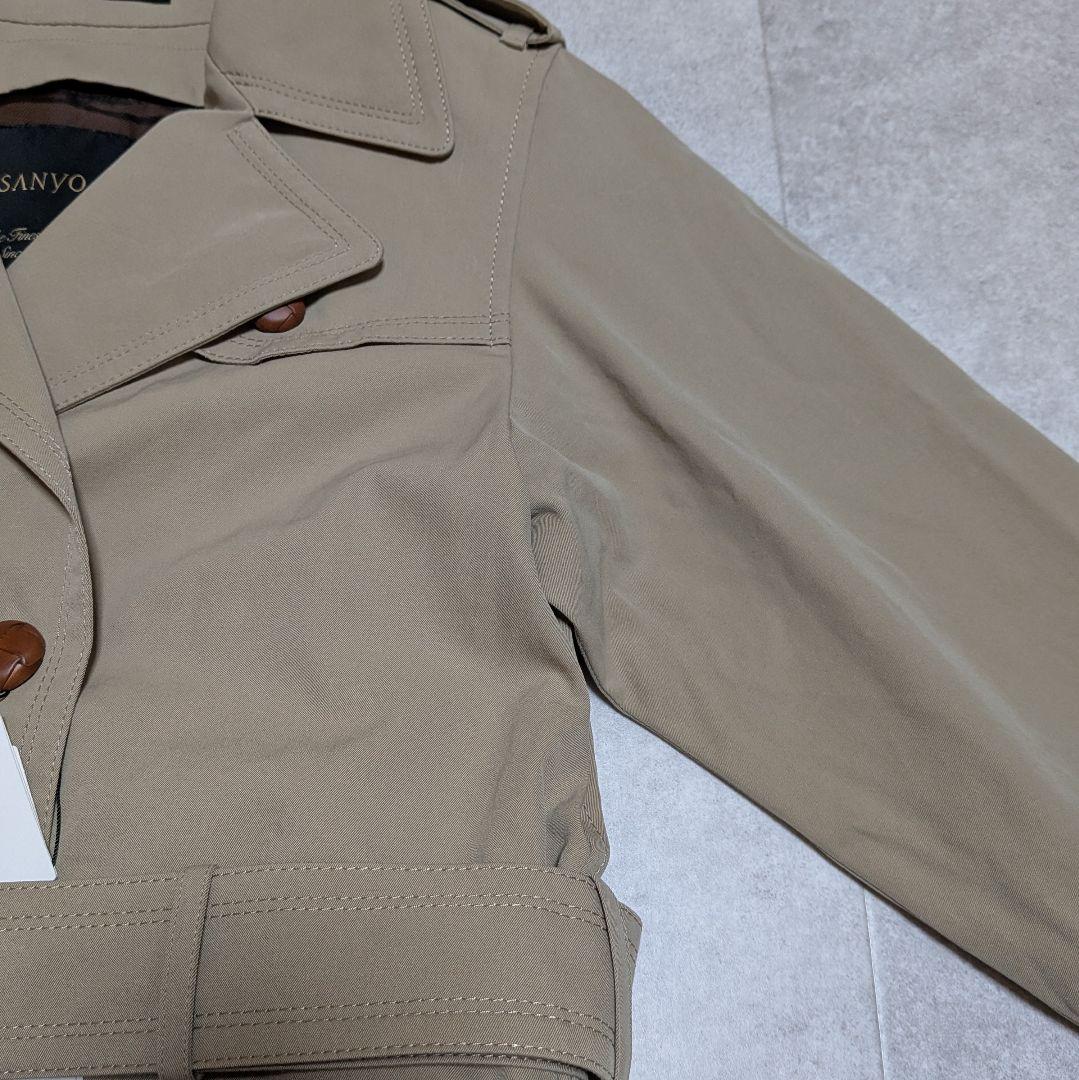 希少✨️胡桃ボタン✨️サンヨー 100年コート 未使用タグ付 ライナー付 日本製