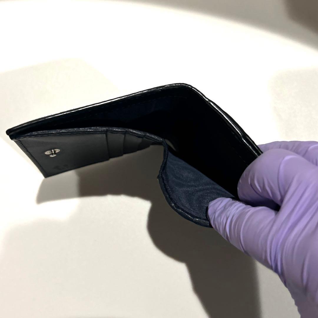 最安値⭐️超美品 グッチ マイクロGG 二つ折り レザー ブラック 正規品