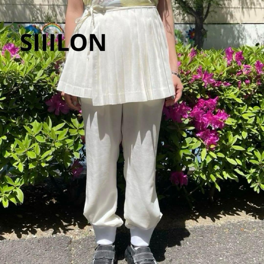 パンツ SIIILON /Innocentskirtcombipants /white