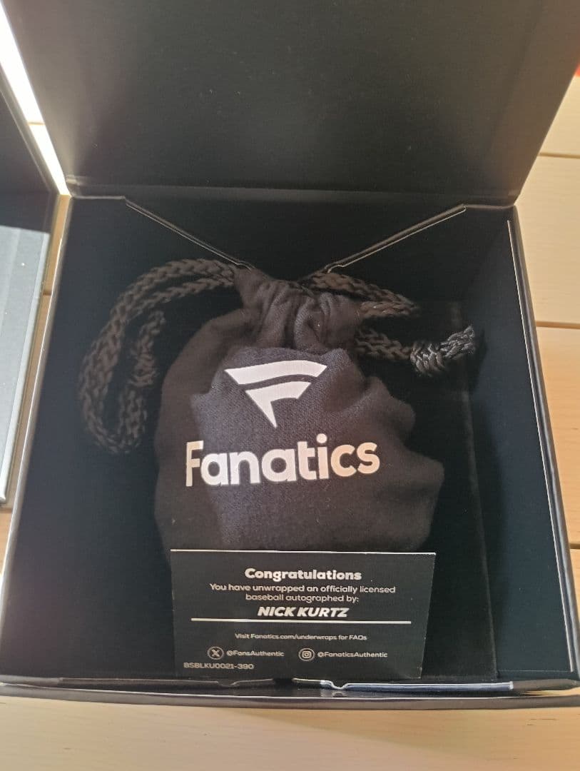 【新人王】ニックカーツ NICK Z 直筆サインボール