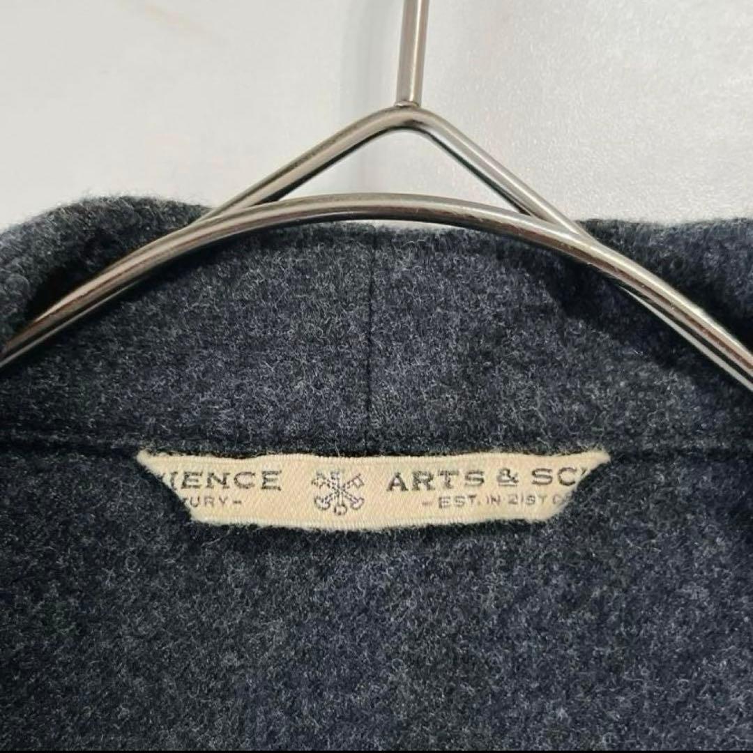 ARTS&SCIENCE ダークグレー チェスターコート