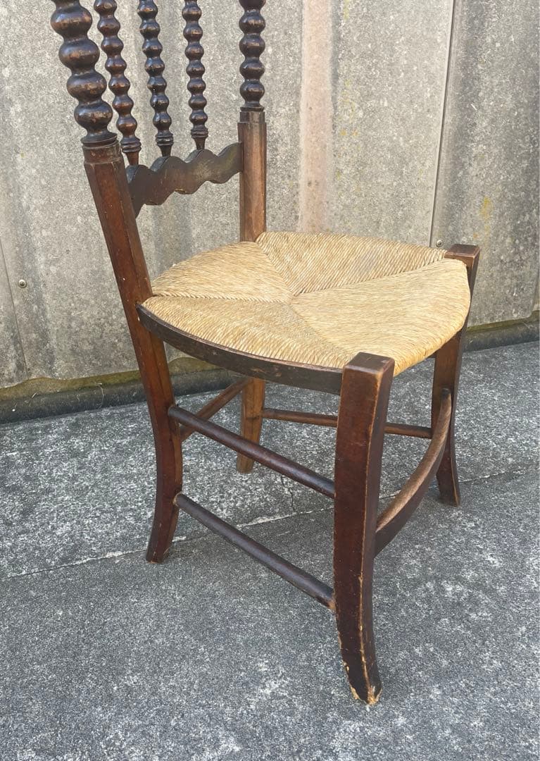 アンティーク/英国/イギリス製/ストローチェア/ダイニングチェア/チェア/椅子