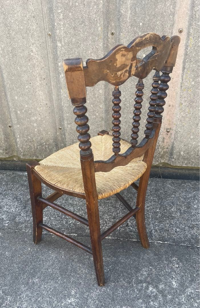 アンティーク/英国/イギリス製/ストローチェア/ダイニングチェア/チェア/椅子