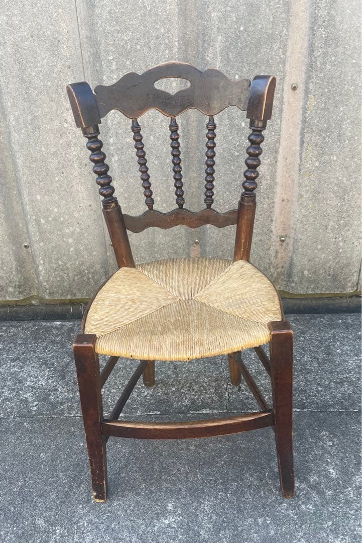 アンティーク/英国/イギリス製/ストローチェア/ダイニングチェア/チェア/椅子