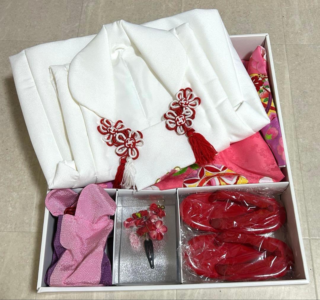 本日発送可能！七五三 被布着物セット　3歳