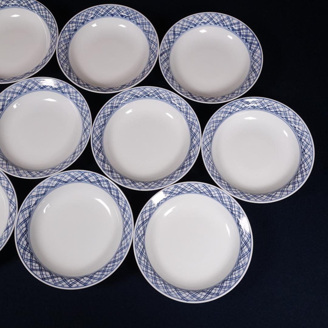 豪華絢爛 宝泉作 金襴手 青海波丸紋 平蓋碗 10客 有田焼