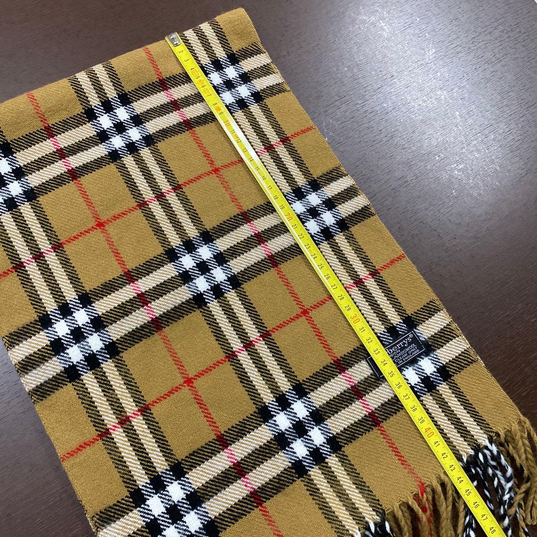 【美品】Burberry's ウールマフラー チェック柄