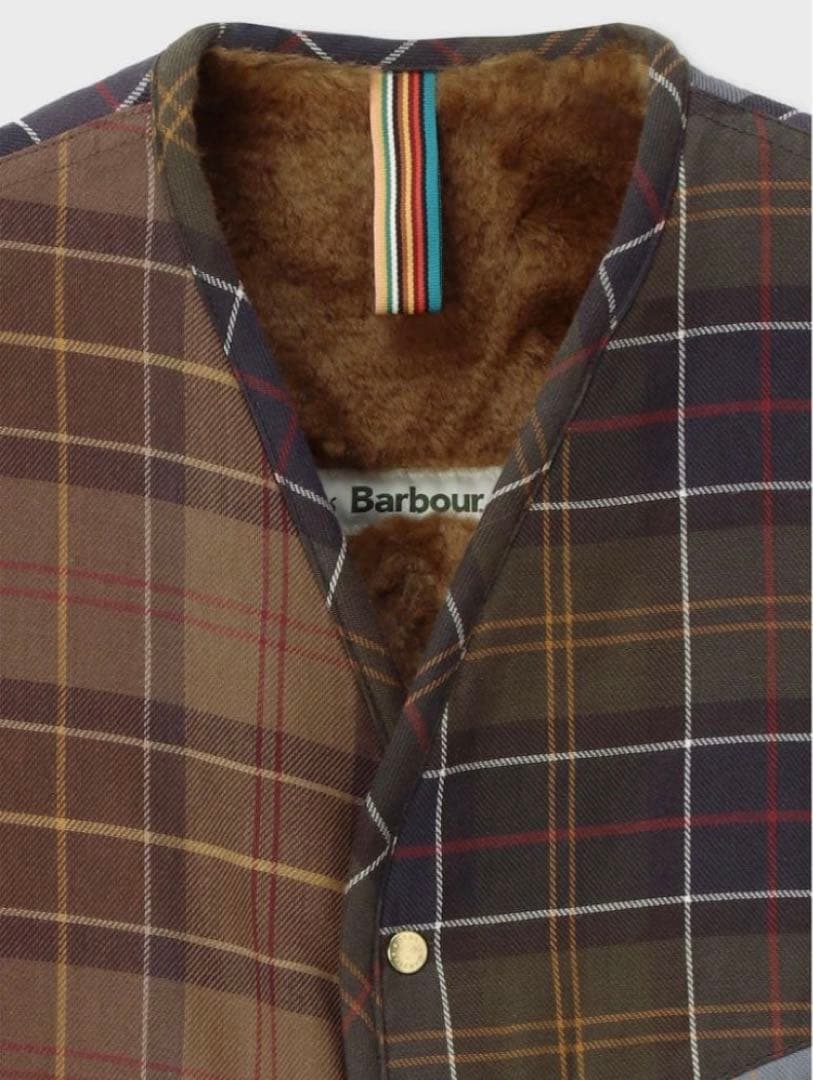 Paul Smith Loves Barbour タータンチェックベスト　36