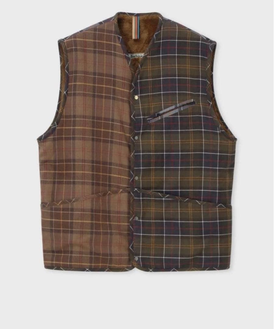 Paul Smith Loves Barbour タータンチェックベスト　36