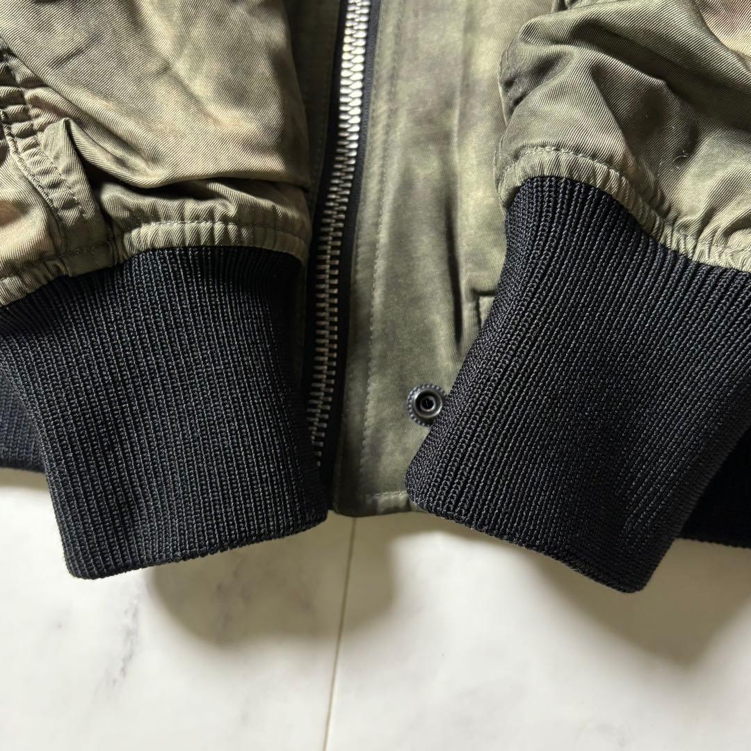 美品 DIESEL 迷彩 3M素材 中綿入り MA-1 ボンバージャケット