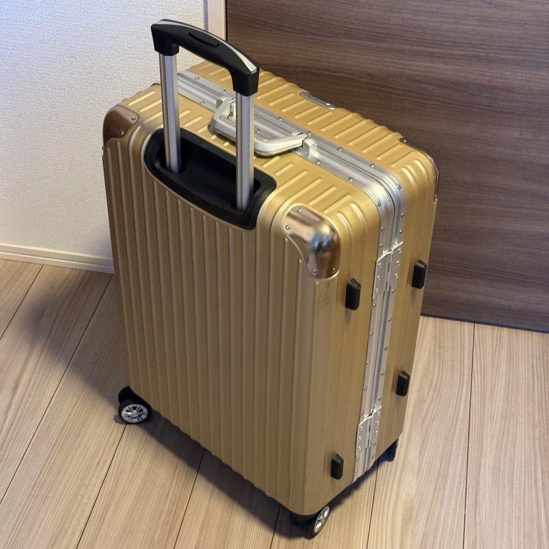 VARNIC ゴールド キャリーケース Mサイズ (73L) スーツケース