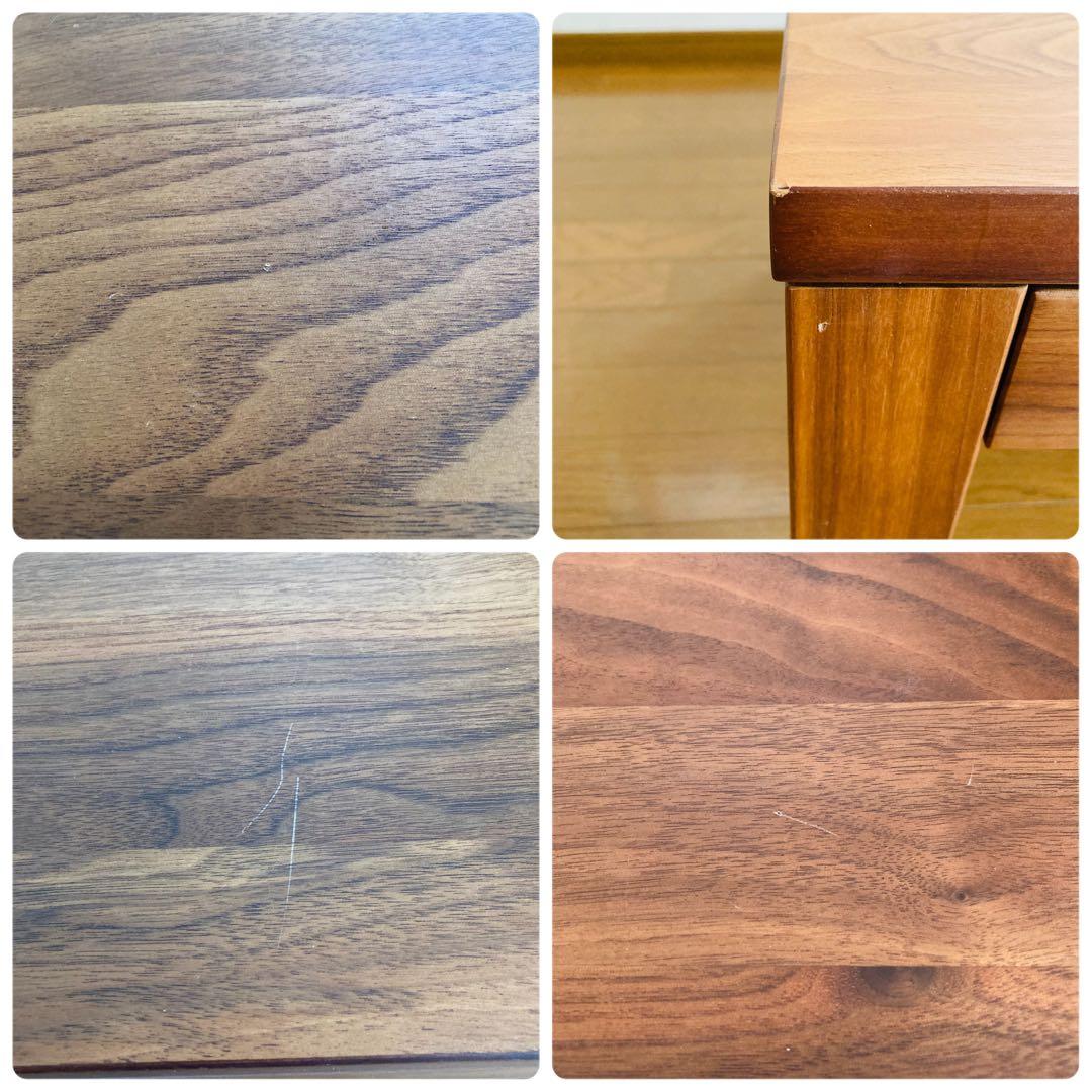 【美品】無印良品•引出し付きローテーブル•天然木（ウォールナット）