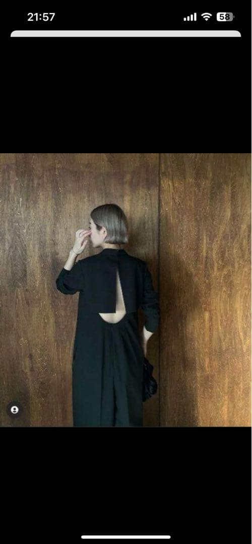 サロペット・オーバーオール・オールインワン rim.ark Back open chorker all in one