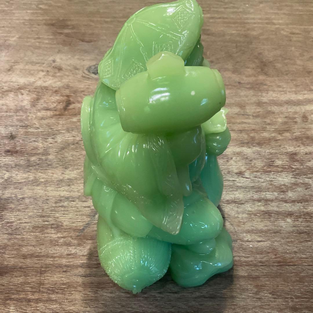 希少！大きな 大黒天 翡翠 グリーン 七福神 縁起物 商売繁盛 金運 無病息災