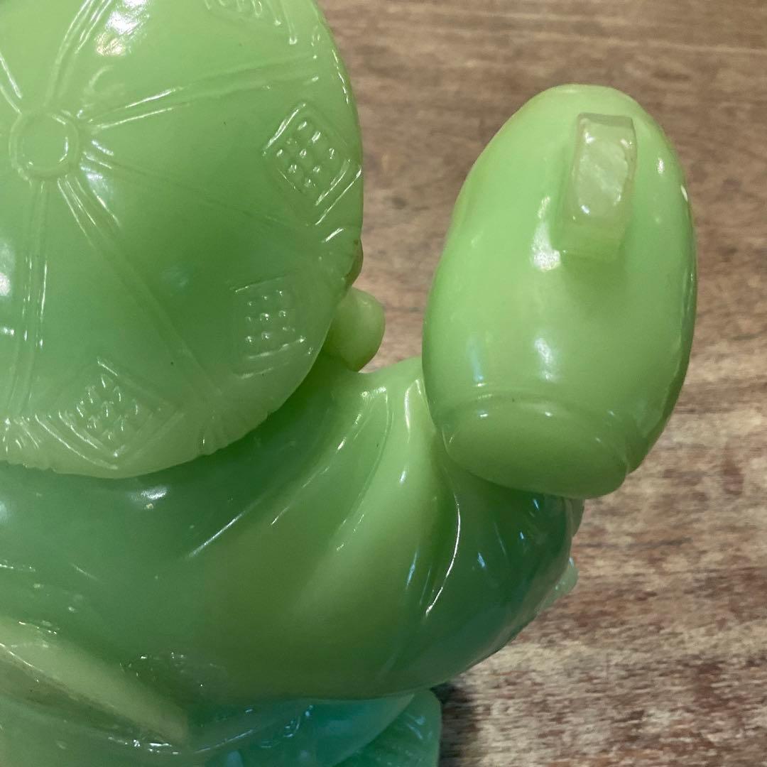 希少！大きな 大黒天 翡翠 グリーン 七福神 縁起物 商売繁盛 金運 無病息災