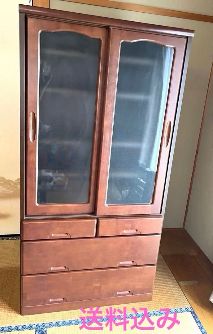 ノダ工芸　キャビネット　食器棚　幅80×高160 ⭐︎10月中旬廃棄予定⭐︎