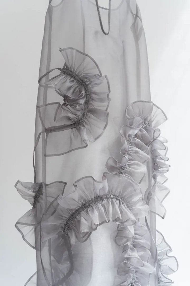 knuthmarf レイヤード チュールワンピース シルバー