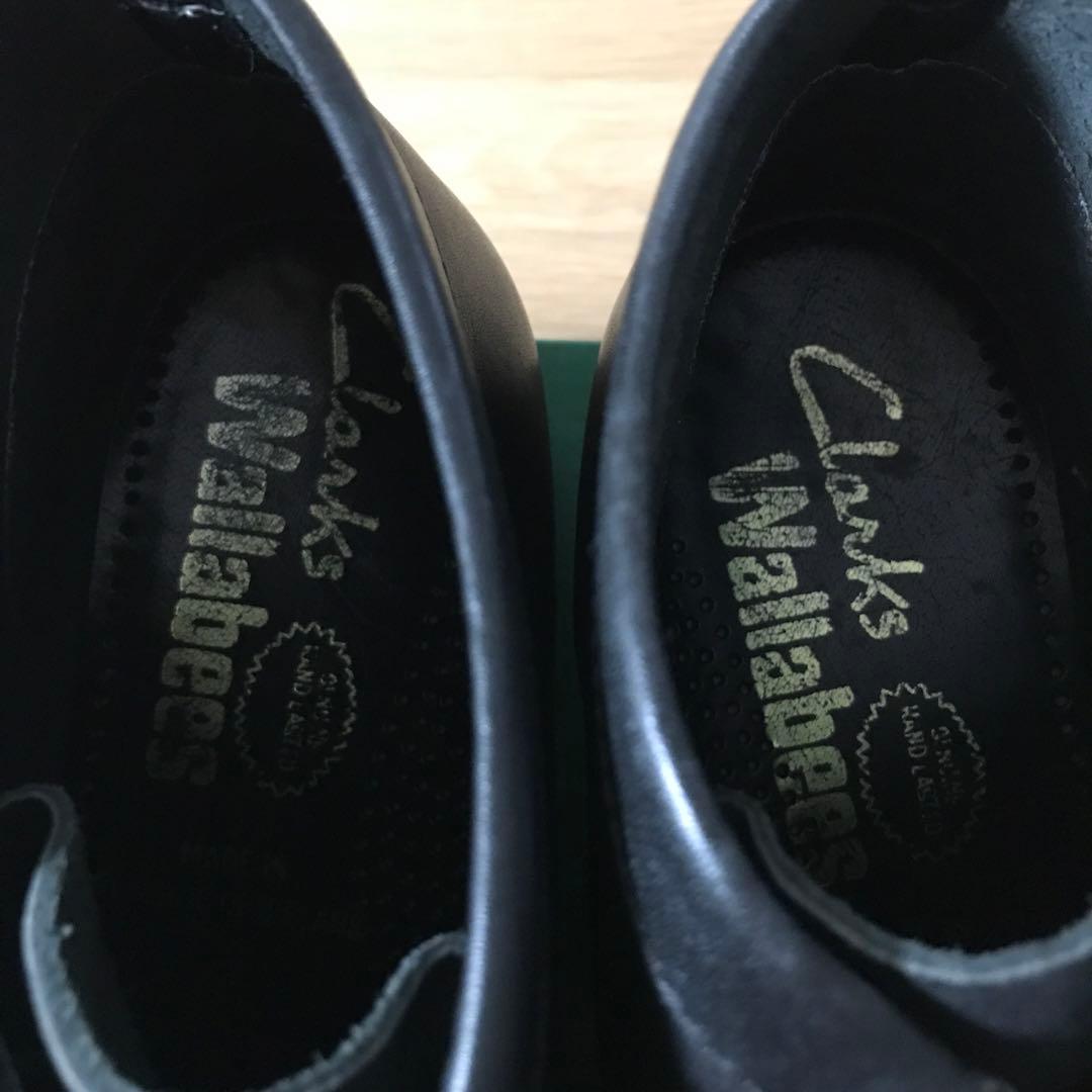 アイルランド製　クラークス　ワラビーブーツ　ブラック　レザー