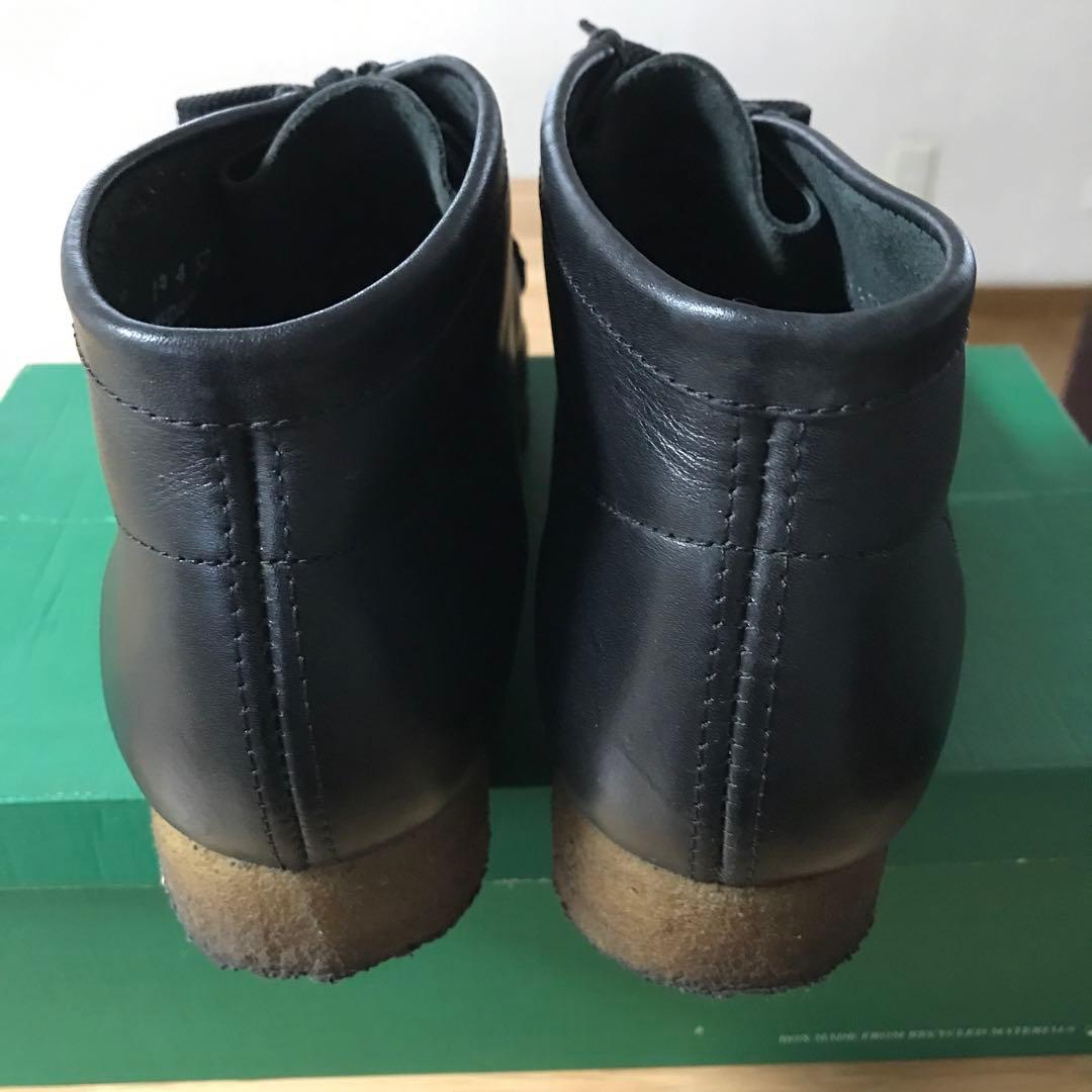 アイルランド製　クラークス　ワラビーブーツ　ブラック　レザー