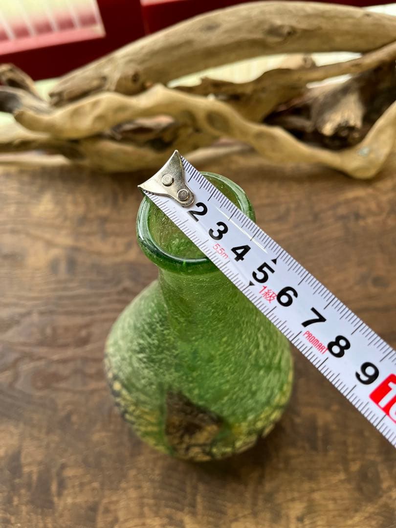 希少！／稲嶺盛吉／花瓶／琉球ガラス／民芸品【未使用品】