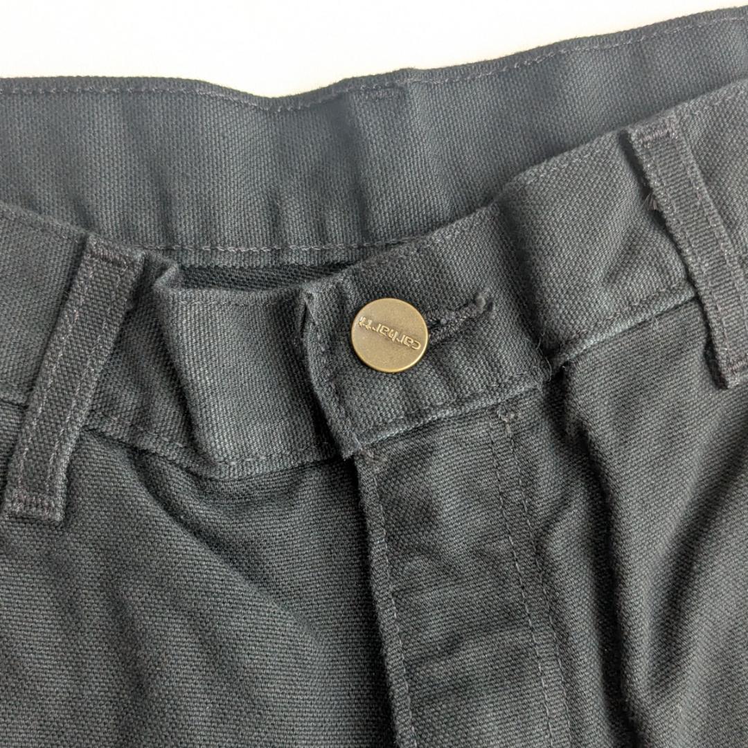 USA製 カーハート ブラック B136 W31L32 ダブルニー