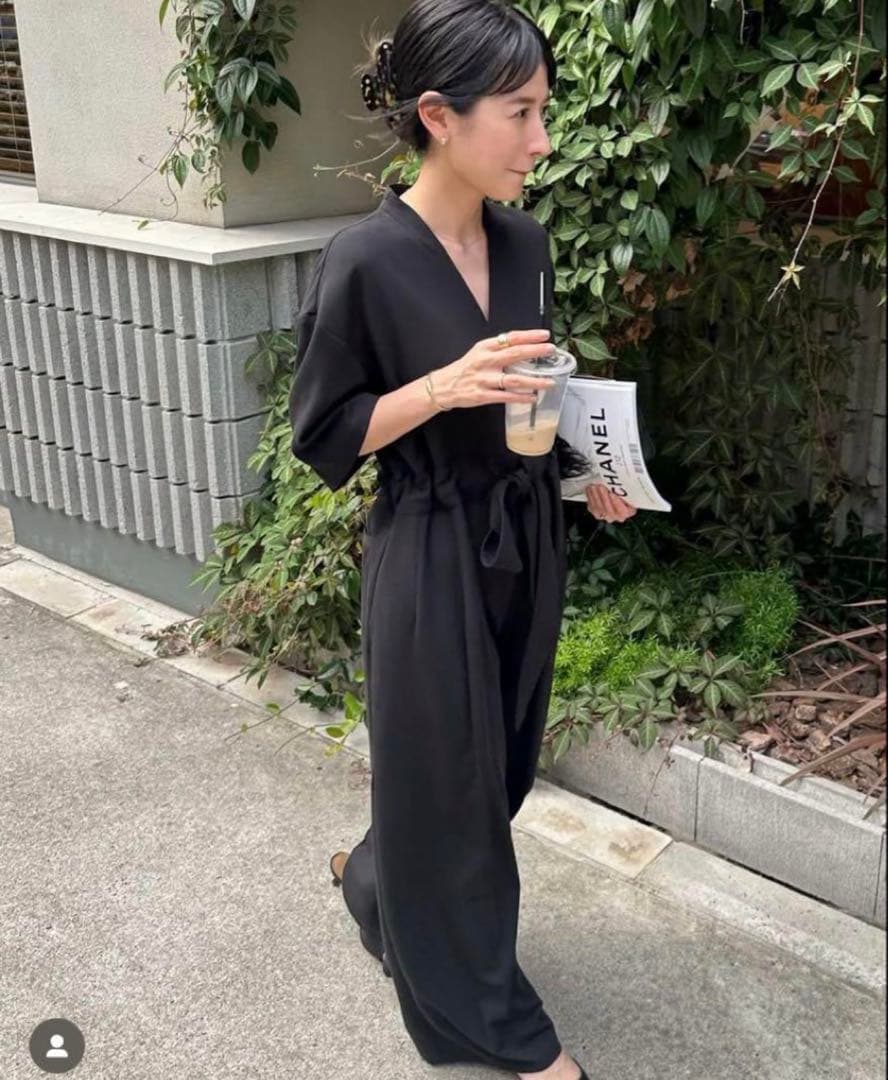 サロペット・オーバーオール・オールインワン CLANE STAND COLLAR LOOSE ALL IN ONE