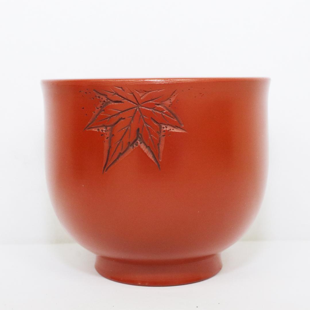 常滑焼　煎茶器5客 山田宝生 紅葉 陶歴 共箱