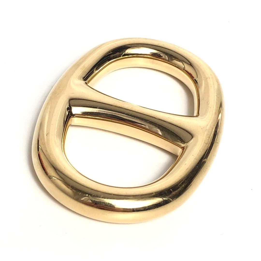 HERMES エルメス シェーヌダンクル スカーフリング ゴールドカラー