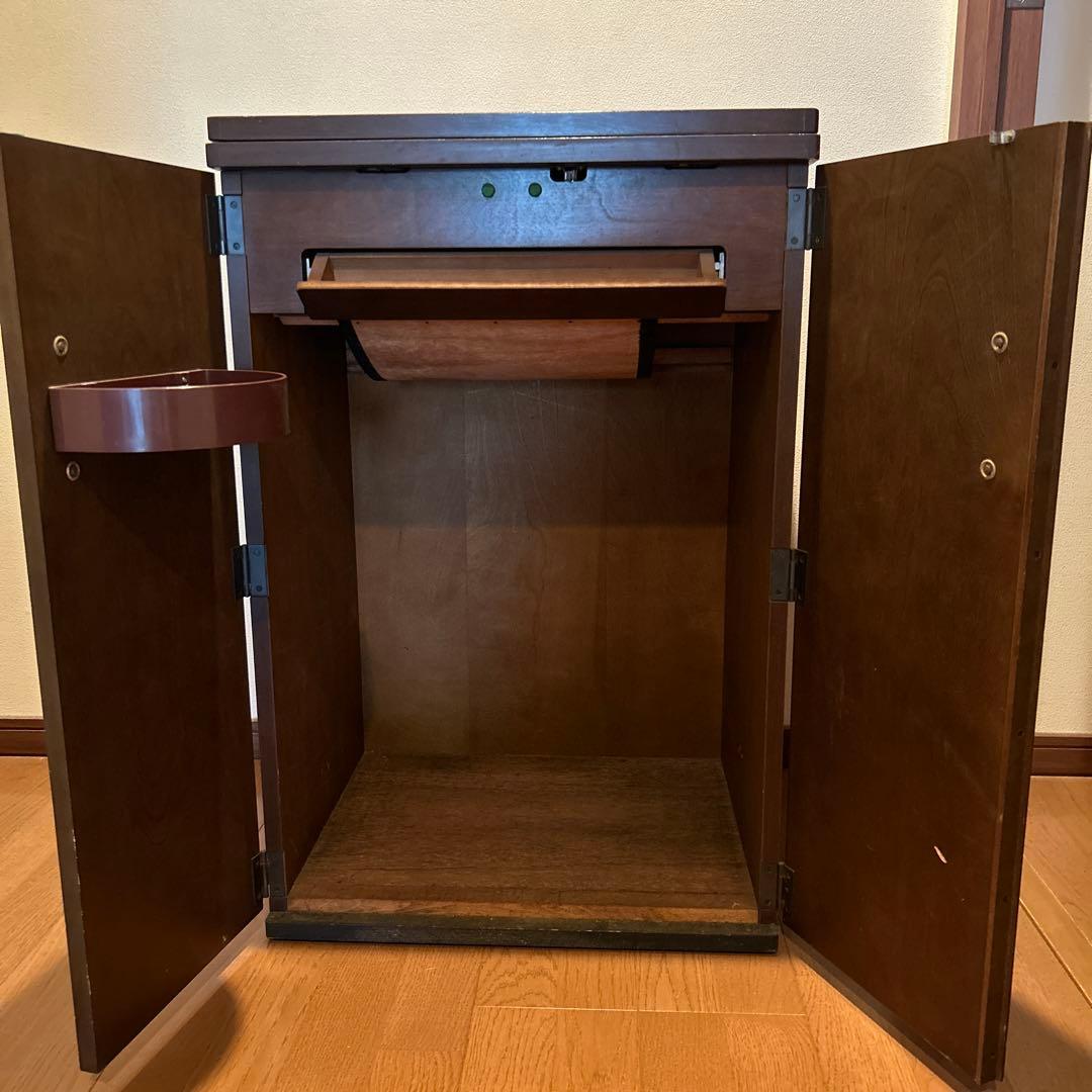 昭和レトロ　アンティークミシン台　バタフライ式