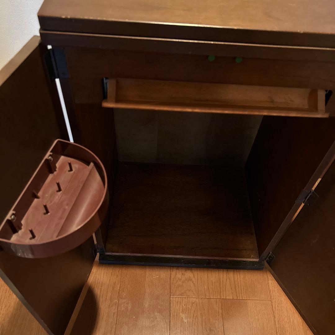 昭和レトロ　アンティークミシン台　バタフライ式