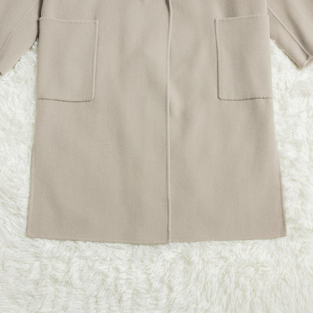 SLOBE IENA HAMILTONダブルフェイスウールロングコート ベージュ