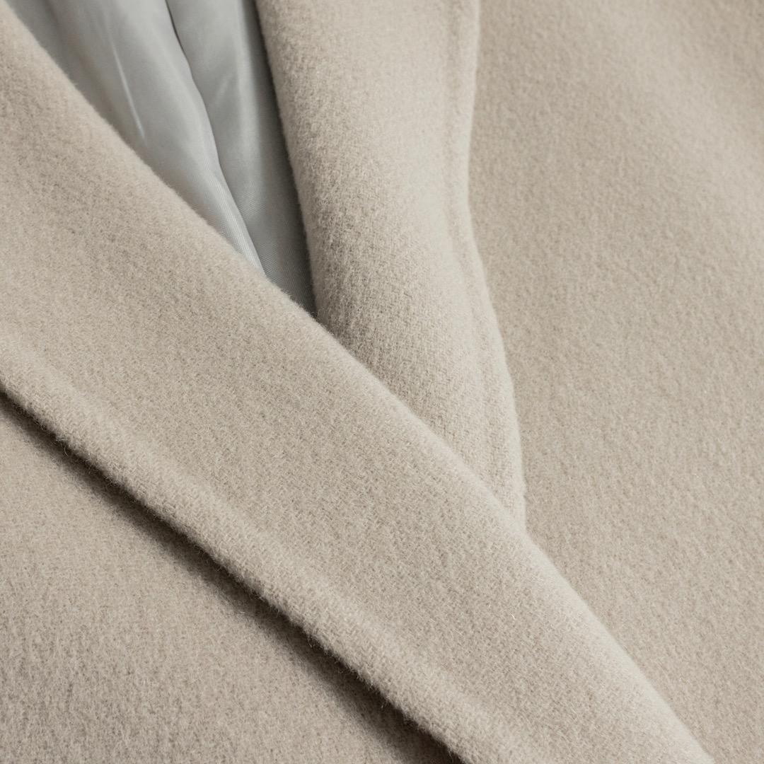 SLOBE IENA HAMILTONダブルフェイスウールロングコート ベージュ