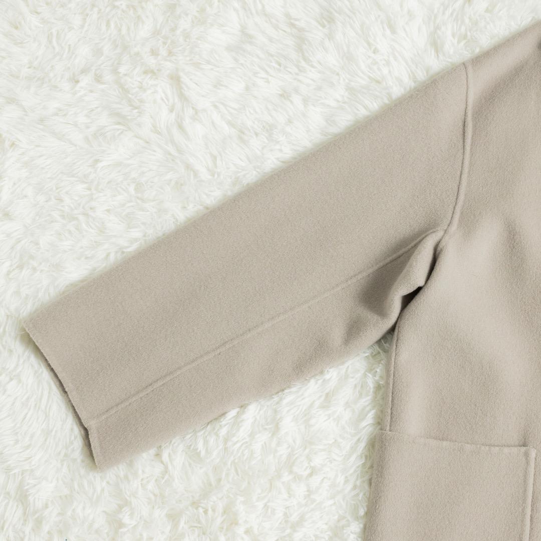 SLOBE IENA HAMILTONダブルフェイスウールロングコート ベージュ