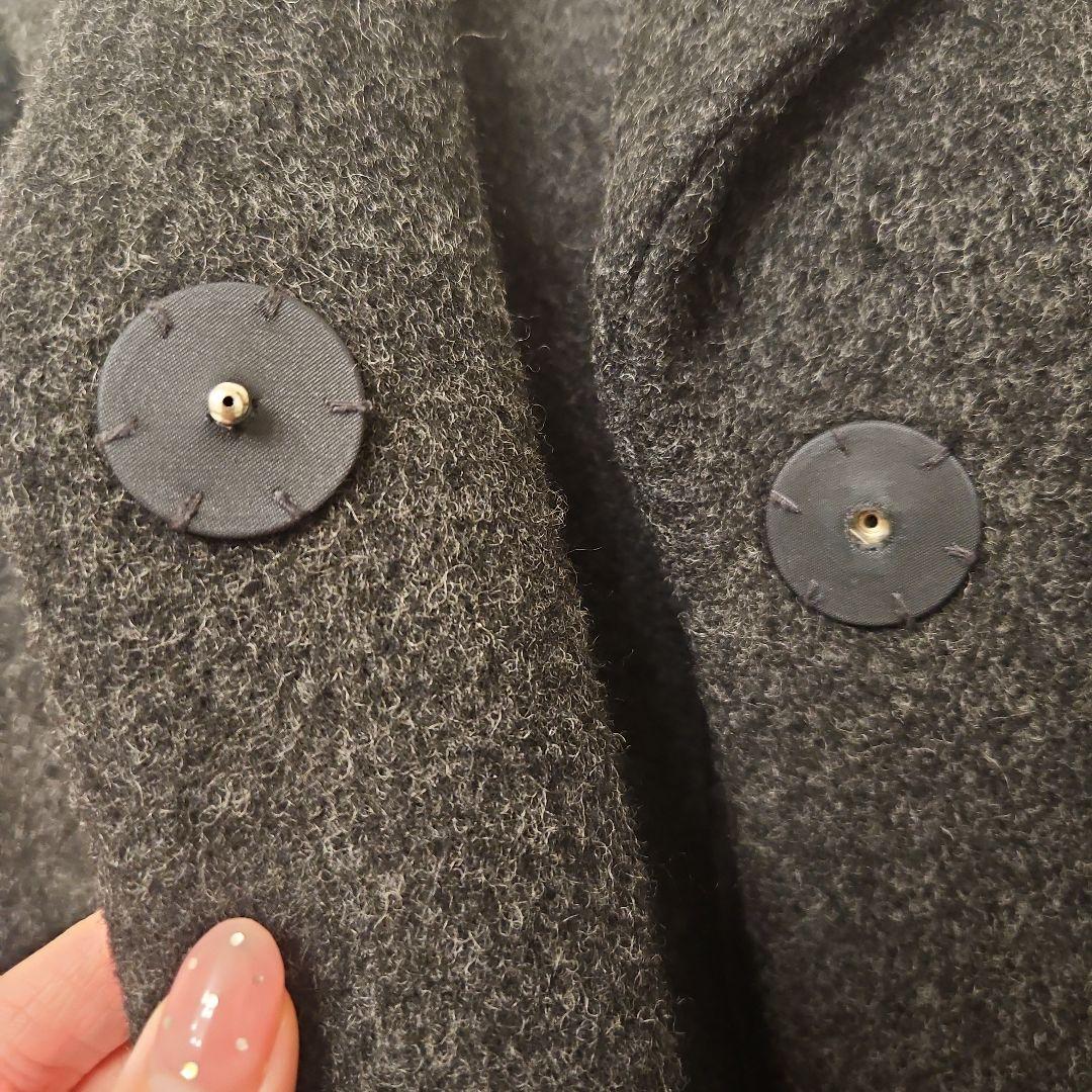 ENFOLDエンフォルド ショートビーバーボックスコクーンコート