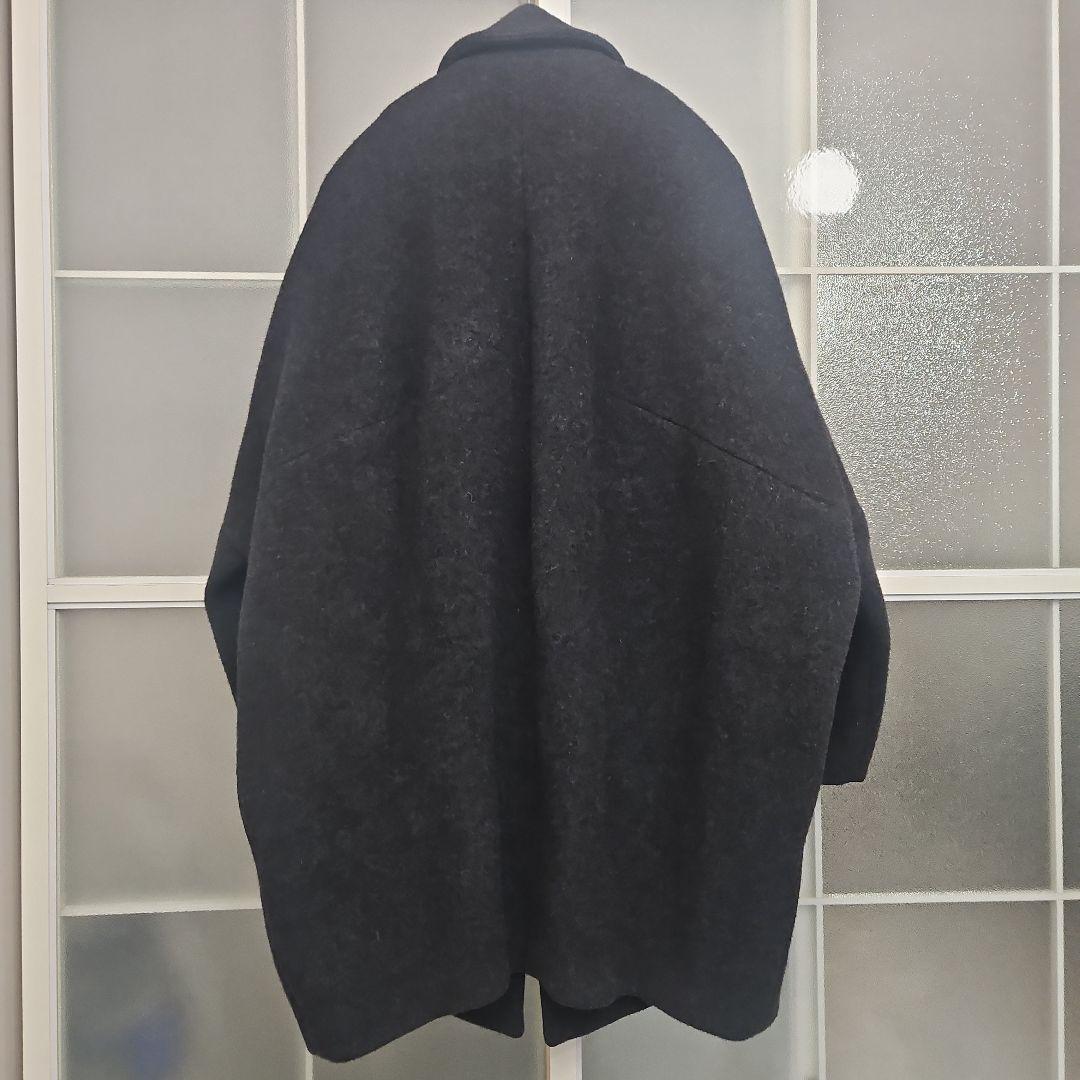 ENFOLDエンフォルド ショートビーバーボックスコクーンコート