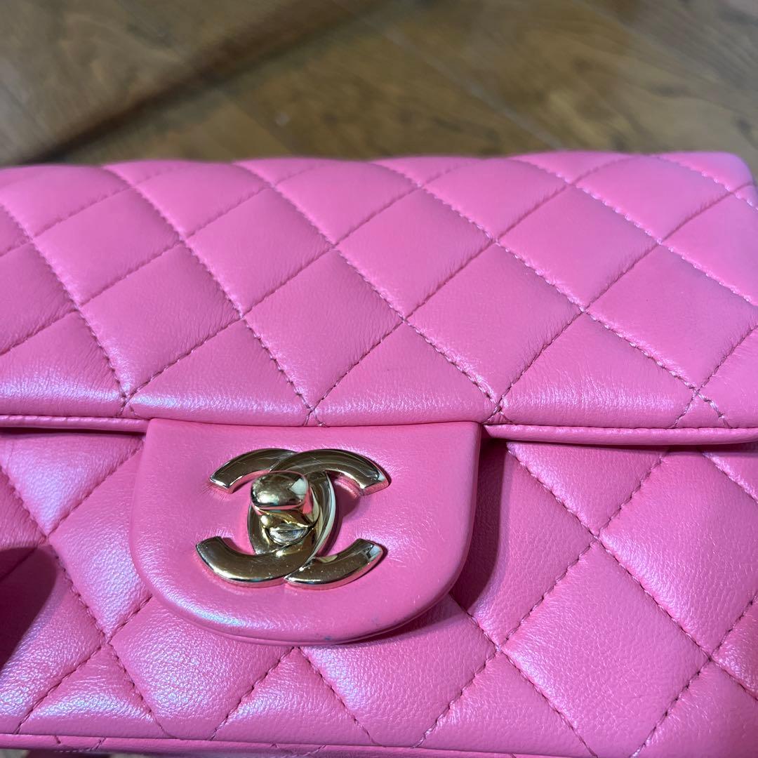 chanel ミニマトラッセ　ピンク　ショルダーバッグ