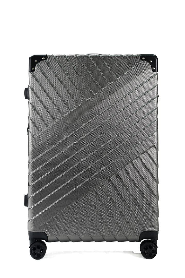 軽量Lサイズ　静音8輪　キャリーバッグ　スーツケース　キャリーケース　グレー