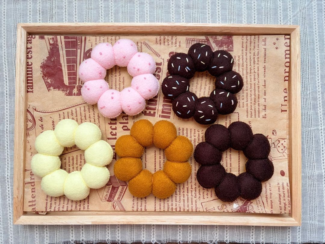 【イッキン٩(๑❛ᴗ❛๑)۶様】専用　フェルトおままごと　フェルトドーナツ