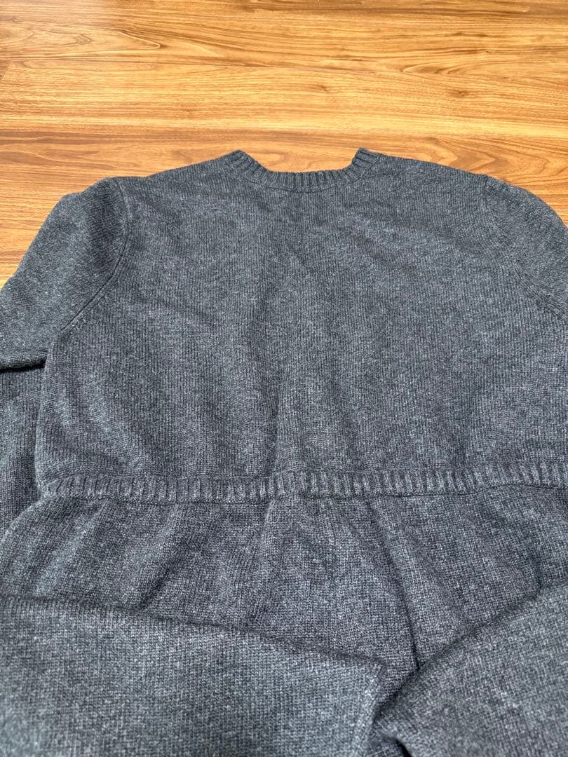 Vネックニットオールインワン グレー　S ETRETOKYO