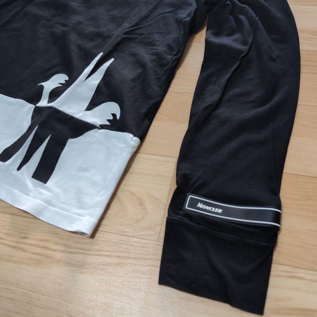 専用ページ モンクレール　長袖Tシャツ MONCLER 黒 白