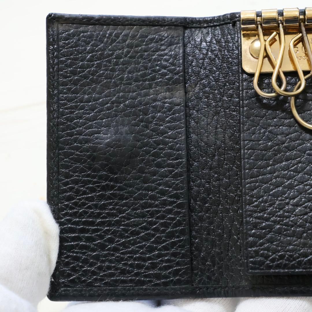 GUCCI グッチ GGマーモント レザー 6連 キーケース 鍵入れ