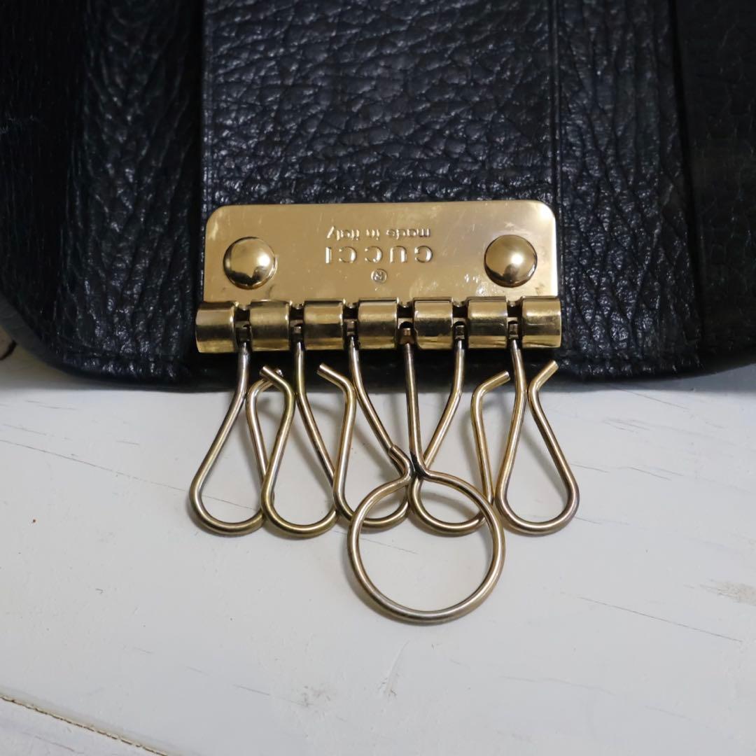 GUCCI グッチ GGマーモント レザー 6連 キーケース 鍵入れ