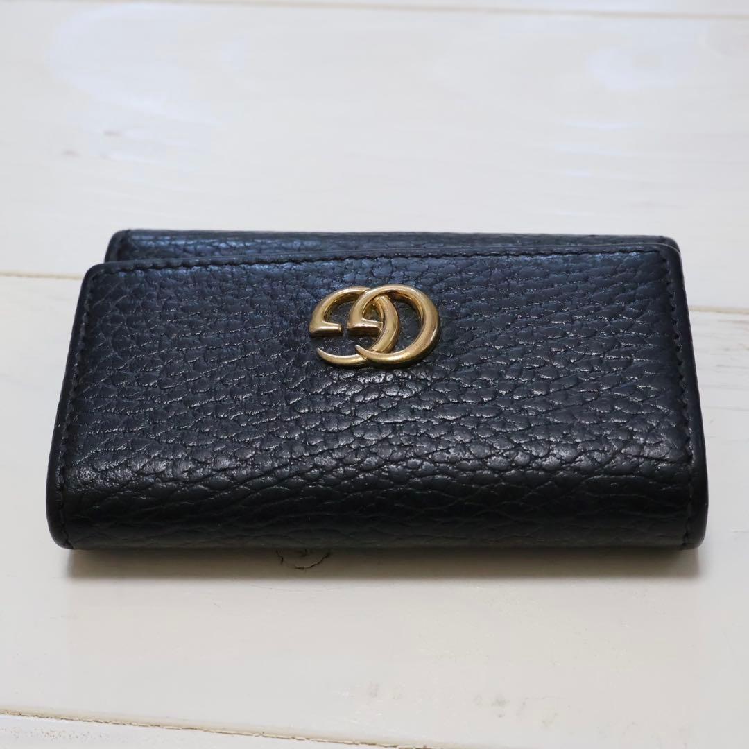 GUCCI グッチ GGマーモント レザー 6連 キーケース 鍵入れ
