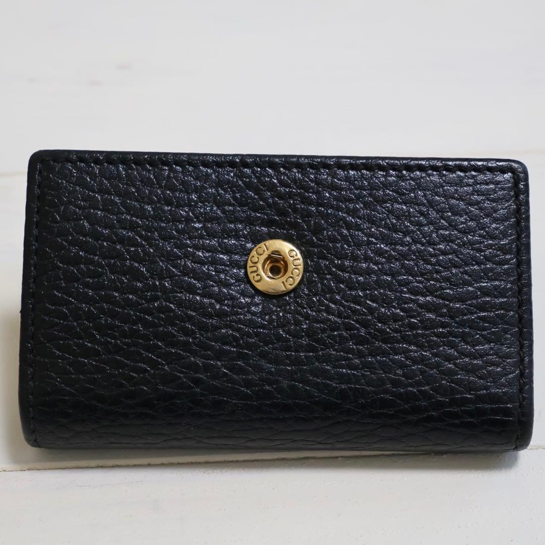 GUCCI グッチ GGマーモント レザー 6連 キーケース 鍵入れ